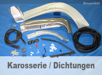 PS Autoteile - 2x Türgummi Dichtung mit Kleber 4-türer Opel Rekord B 1.5,  1.7, 1.9