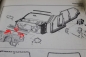 Mobile Preview: Motorhaube-Auflagegummi hinten Windleitblech Rekord C, Commodore A
