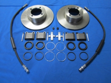 Brake-Kit front Rekord C early Chassis-No.