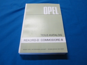 Spare Parts Catalogue Rekord D / Commodore B