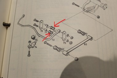 Rubber for Stabilisator at Rear Axle