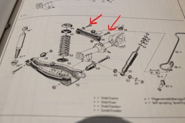 Screw Set Control Arm upper Rekord C