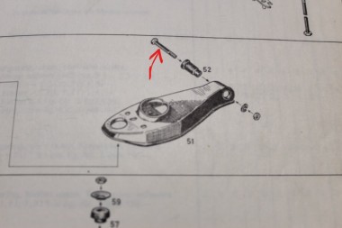 Screw Set Control Arm lower Rekord C, front