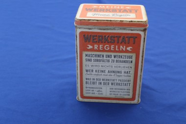 ALTOPELHILFE - Vorratsdose "Werkstattregeln"
