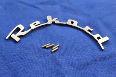 Preview: Schriftzug "Rekord" an Motorhaube / Kofferdeckel Olympia Rekord 1953-56