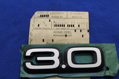 Preview: Schriftzug "3,0" hinten Monza / Senator A