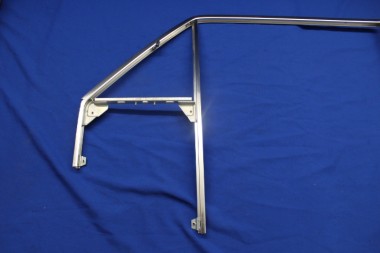 Preview: Chrom-Rahmen Tür- und Drehfenster links, Rekord A+B 2-trg