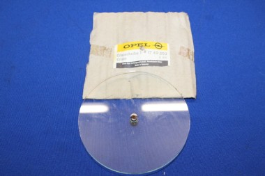 Glass pane for Time Clock Rekord C, late Chassis, MotoMeter