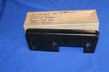 Preview: Armlehnen-Unterteil SCHWARZ Rekord A/B, rechts