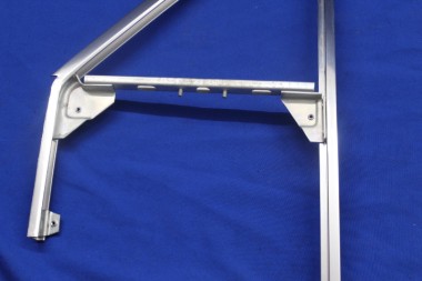 Preview: Chrom-Rahmen Tür- und Drehfenster links, Rekord A+B 2-trg