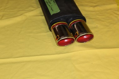 Preview: BONINI Doppelrohr-Auspufftopf hinten Kadett E Schrägheck