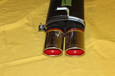 Preview: BONINI Doppelrohr-Auspufftopf hinten Kadett E 2,0GSI Schrägheck