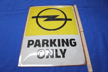 ALTOPELHILFE -  Blechschild " Opel Parking Only ", geprägt