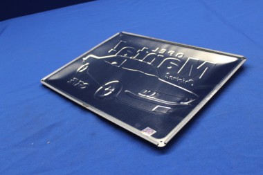 Preview: ALTOPELHILFE -  Blechschild "Manta A GTE", geprägt