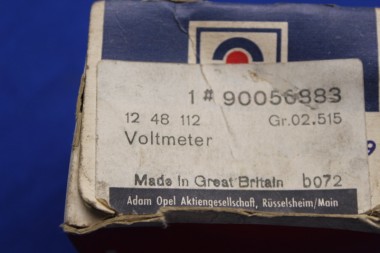 Voltmeter Commodore C, Rekord E Sportausstattung, ab FGST-Nr