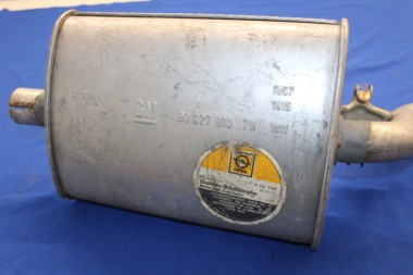 Preview: Auspufftopf vorn Kadett C 2,0E, mit Achsbogen