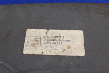 Chassis-Panel Kadett B rear right, large