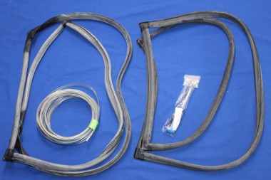 Einbauset Front- und Heckscheibengummi Commodore B Limousine, mit Keder + Werkzeug