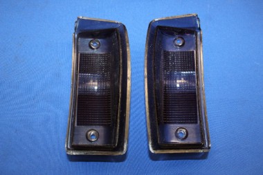 Blinkerglas-Satz SCHWARZ Kadett C ab 08-77, Blinker oben