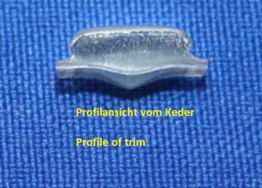 Einbauset Front- und Heckscheibengummi Commodore B Coupé, mit Keder + Werkzeug