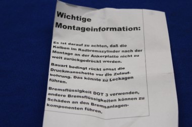 Radbremszylinder Kadett A vorn rechts