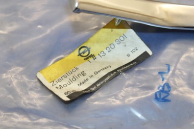 Chromleiste Kotflügel links Rekord B, ORIGINAL