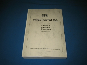 Ersatzteilkatalog Kapitän/Admiral/Diplomat A