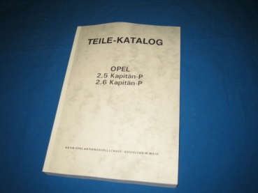 Spare Parts Catalogue Kapitaen P 2,5 + 2,6