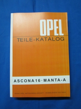 Ersatzteilkatalog Manta / Ascona A