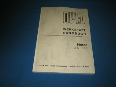 Workshop-Manual 1,6S + 1,9E Engine