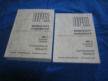 Workshop Manual Rekord D / Commodore B, 2 books