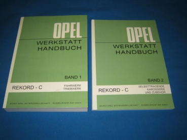 Commodore C >1984 Opel Rekord E Werkstatthandbuch Band 1 und Band 2 