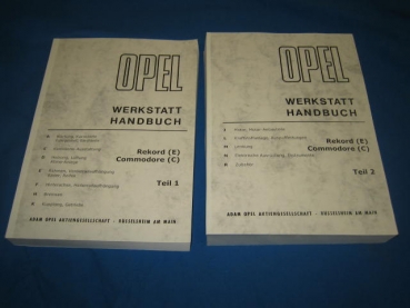 Werkstatthandbuch Rekord E / Commodore C