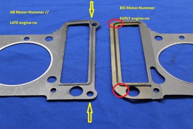 Preview: Zylinderkopfdichtung 1,6S BIS Motor-Nr