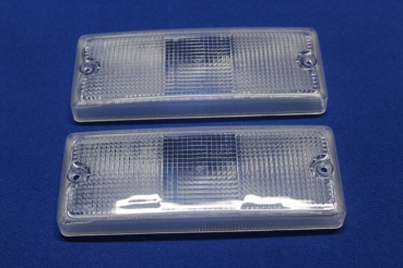 Pair of glasses for front turn signals white, Manta B GSI later 09/82