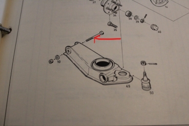 Preview: Schrauben-Set Querlenker unten Manta A, Ascona A