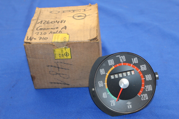 Altopelhilfe - Speedometer Commodore A 220km/h, W=710, VDO
