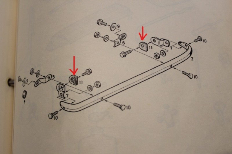 Rubber Layer Bumper-Mount side