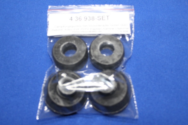 Rubber on Shock Absorber upper, 4-parts set