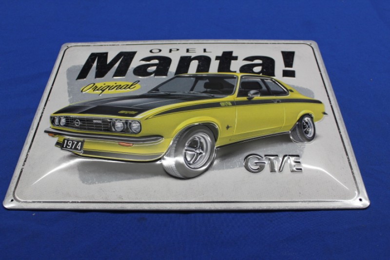 ALTOPELHILFE - Tinplate "Manta A GTE", empossed