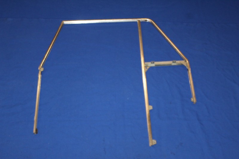 Chrome Frame Door- and Ventilation window front left Rekord P2 Caravan