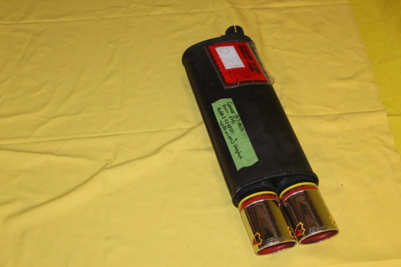 BONINI Doppelrohr-Auspufftopf hinten Kadett E Schrägheck