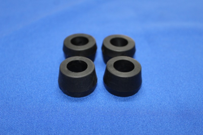 Rubber on Shock Absorber lower, 4-parts set