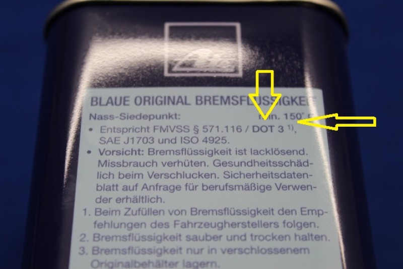 Bremsflüssigkeit DOT-3, 100ml-Dose