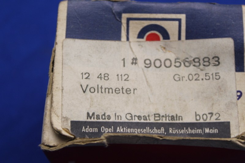 Voltmeter Commodore C, Rekord E Sportausstattung, ab FGST-Nr