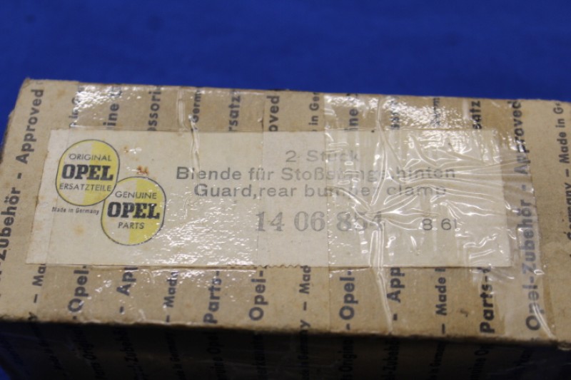 Chromlaschen-Set für Stossstangen Olympia Rekord 1957