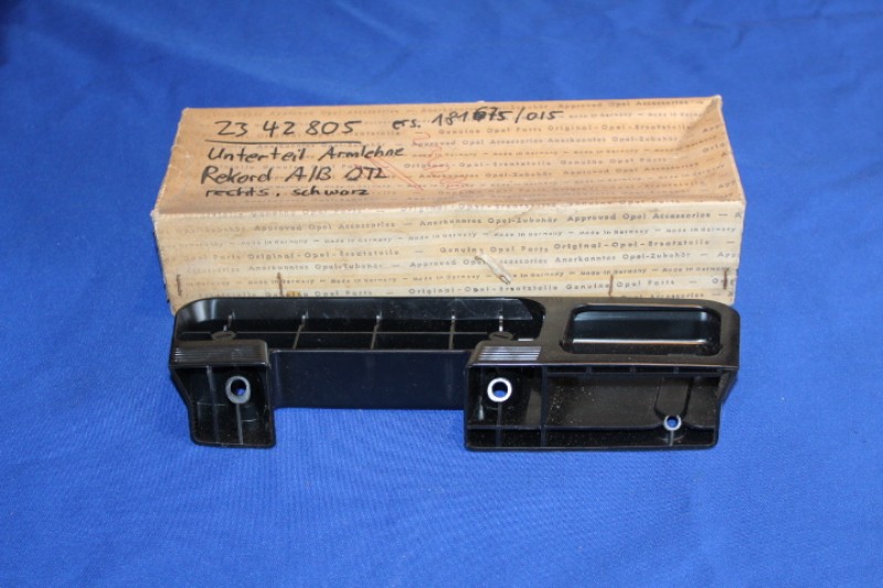 Armlehnen-Unterteil SCHWARZ Rekord A/B, rechts