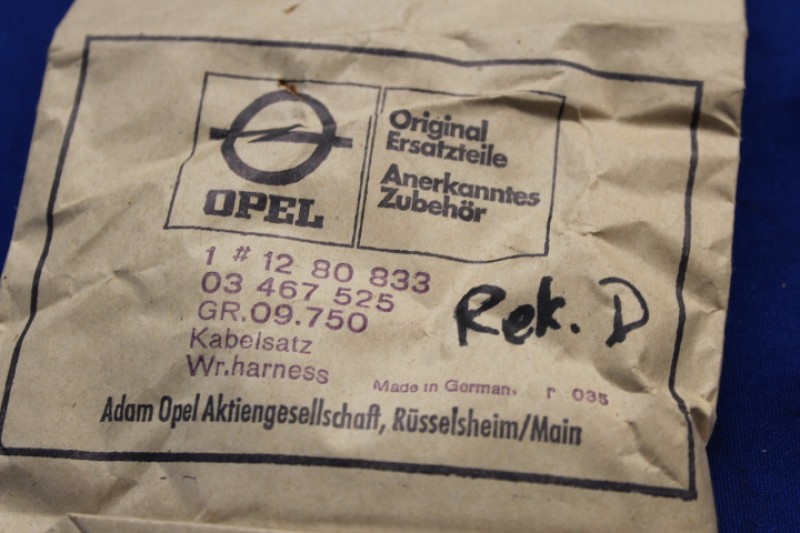 Drehzahlmesser-Kabelsatz Commodore B, Rekord D