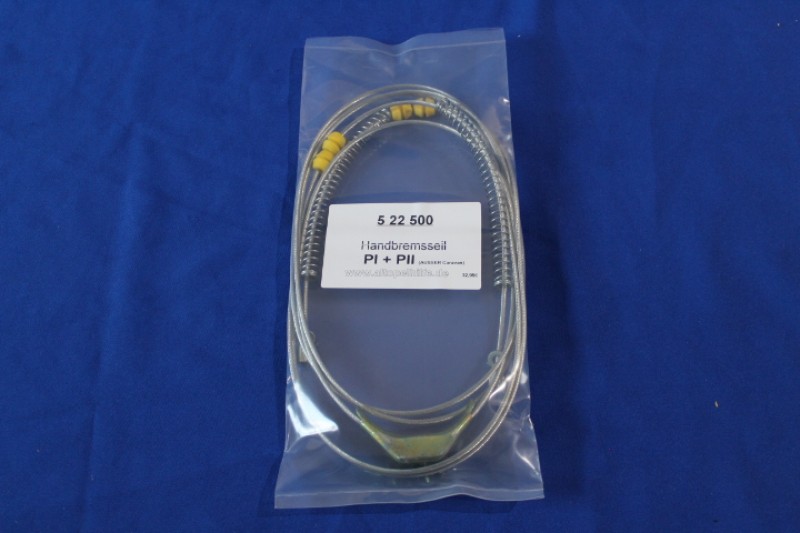 Hand Brake Cable P1 + P2 beside Caravan