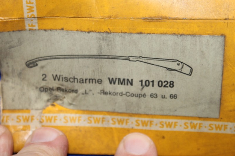 Chrom-Wischerarm-Satz Commodore A, Rekord A/B/C